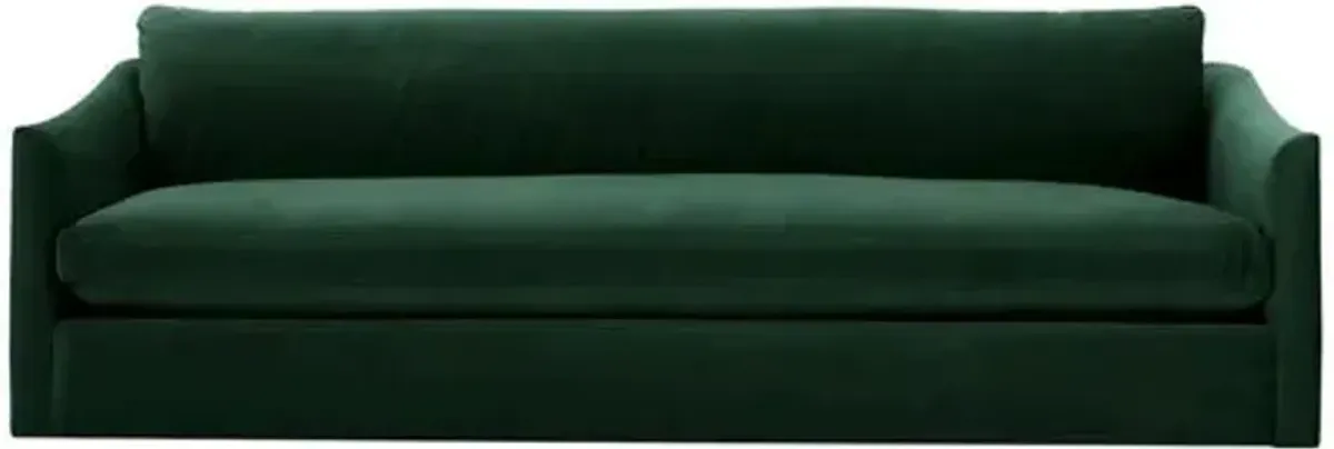 Winslow Velvet Bench-Seat Sofa