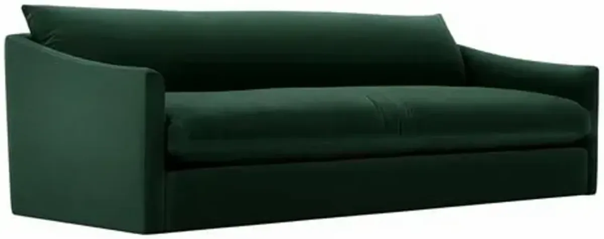 Winslow Velvet Bench-Seat Sofa