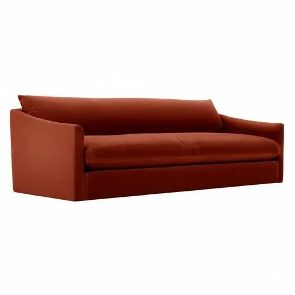 Winslow Velvet Bench-Seat Sofa