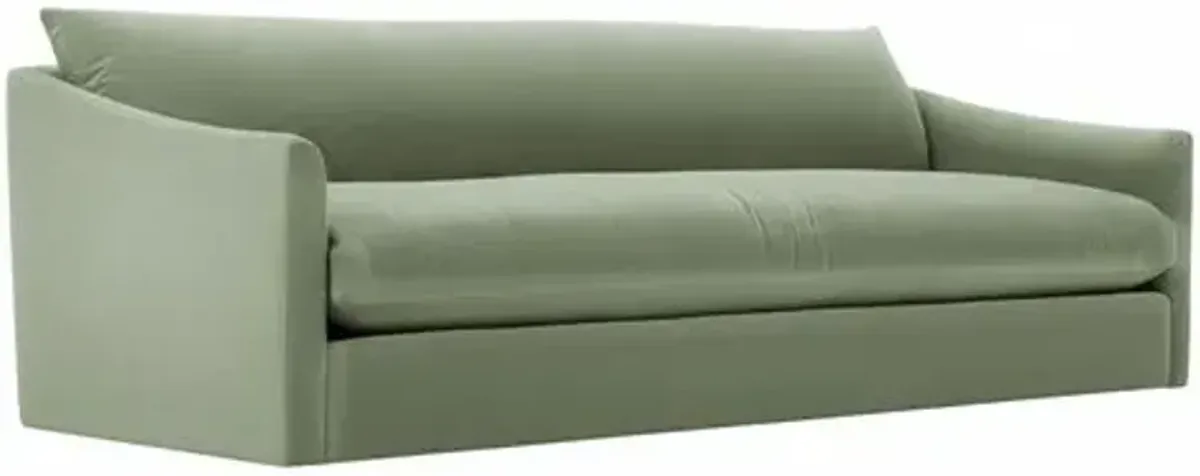 Winslow Velvet Bench-Seat Sofa