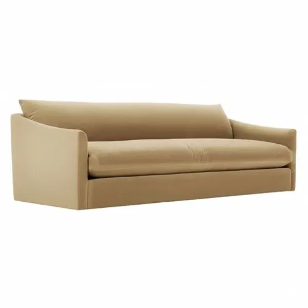 Winslow Velvet Bench-Seat Sofa