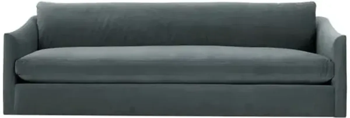 Winslow Velvet Bench-Seat Sofa