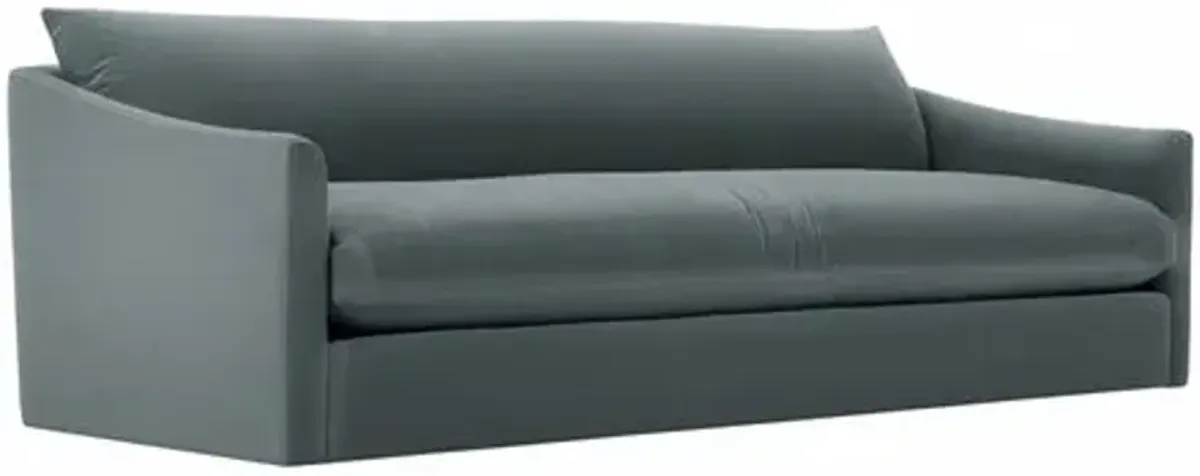 Winslow Velvet Bench-Seat Sofa