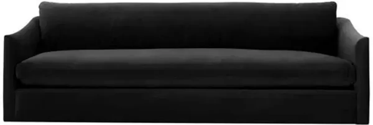 Winslow Velvet Bench-Seat Sofa