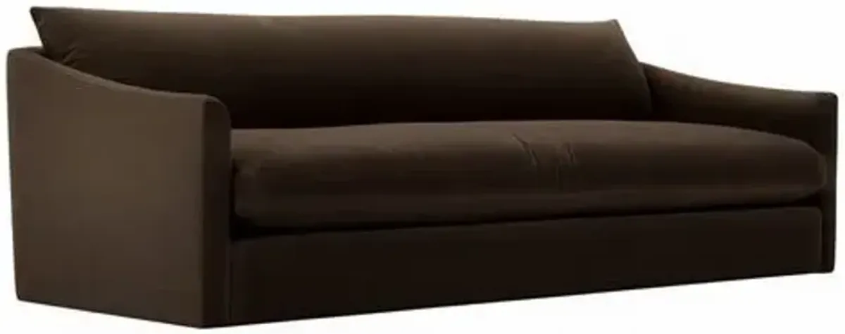 Winslow Velvet Bench-Seat Sofa