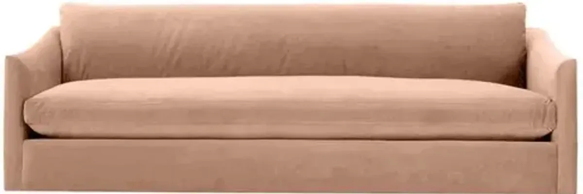 Winslow Velvet Bench-Seat Sofa