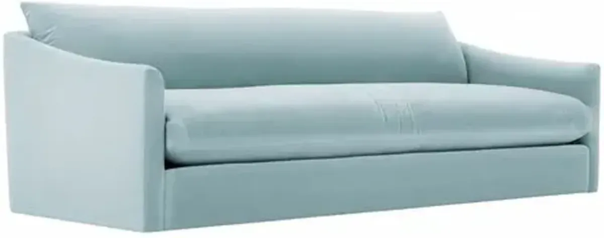 Winslow Velvet Bench-Seat Sofa