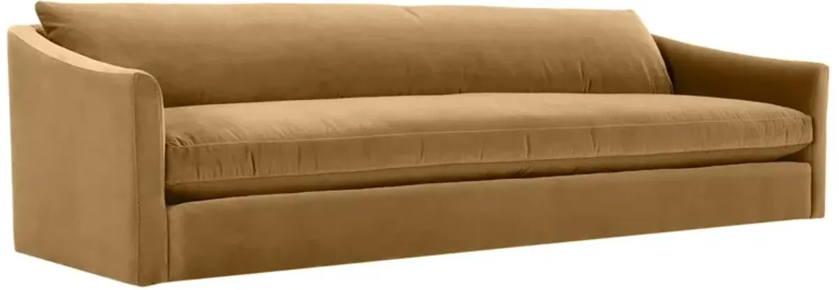Winslow Velvet Bench-Seat Sofa