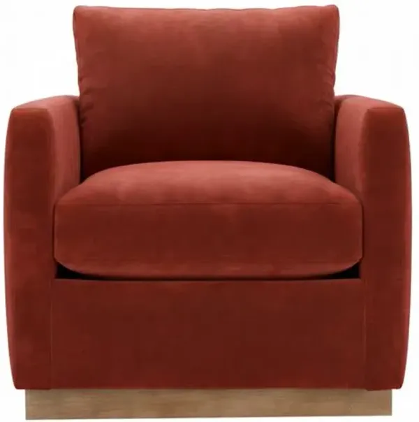 Liam Velvet Swivel Chair
