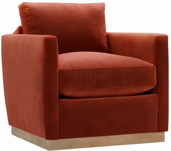 Liam Velvet Swivel Chair