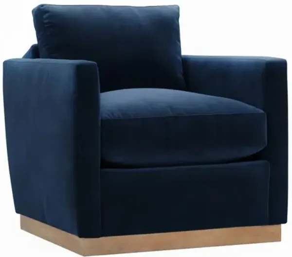 Liam Velvet Swivel Chair