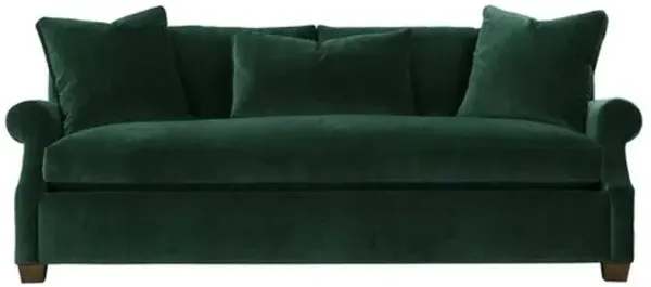 Juliette Velvet Bench-Seat Sofa