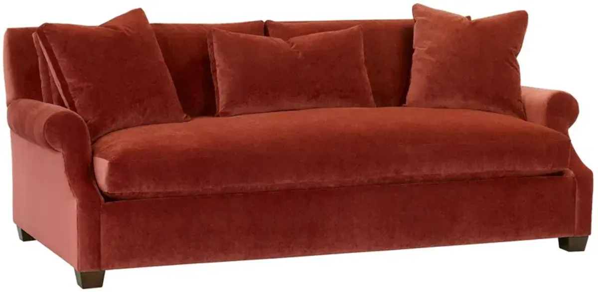 Juliette Velvet Bench-Seat Sofa