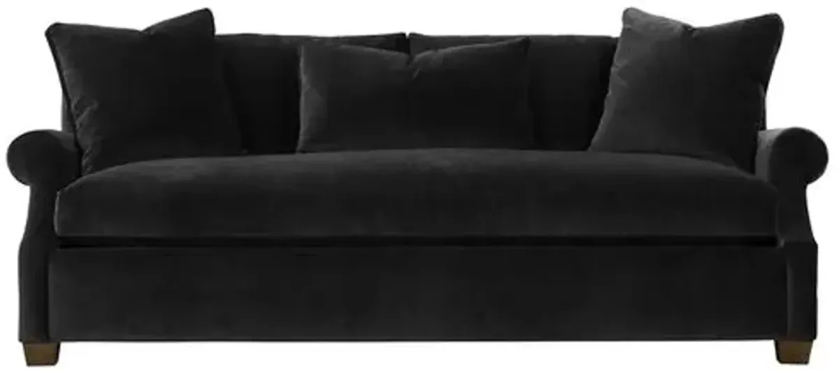 Juliette Velvet Bench-Seat Sofa
