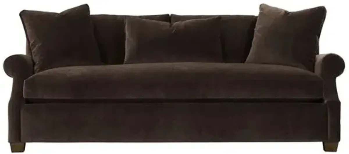 Juliette Velvet Bench-Seat Sofa