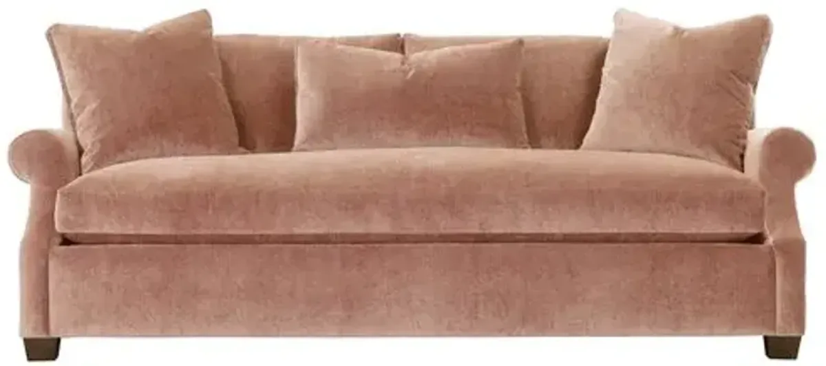 Juliette Velvet Bench-Seat Sofa
