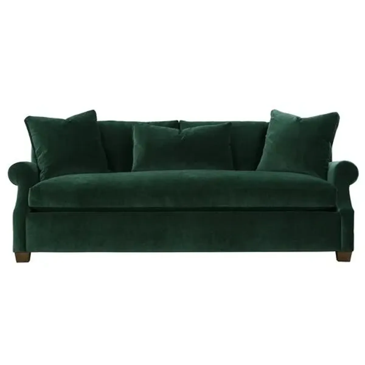 Juliette Velvet Bench-Seat Sofa