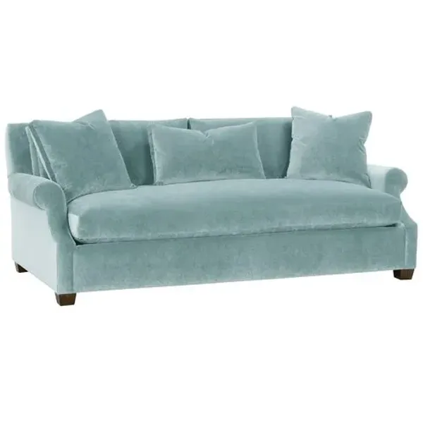 Juliette Velvet Bench-Seat Sofa