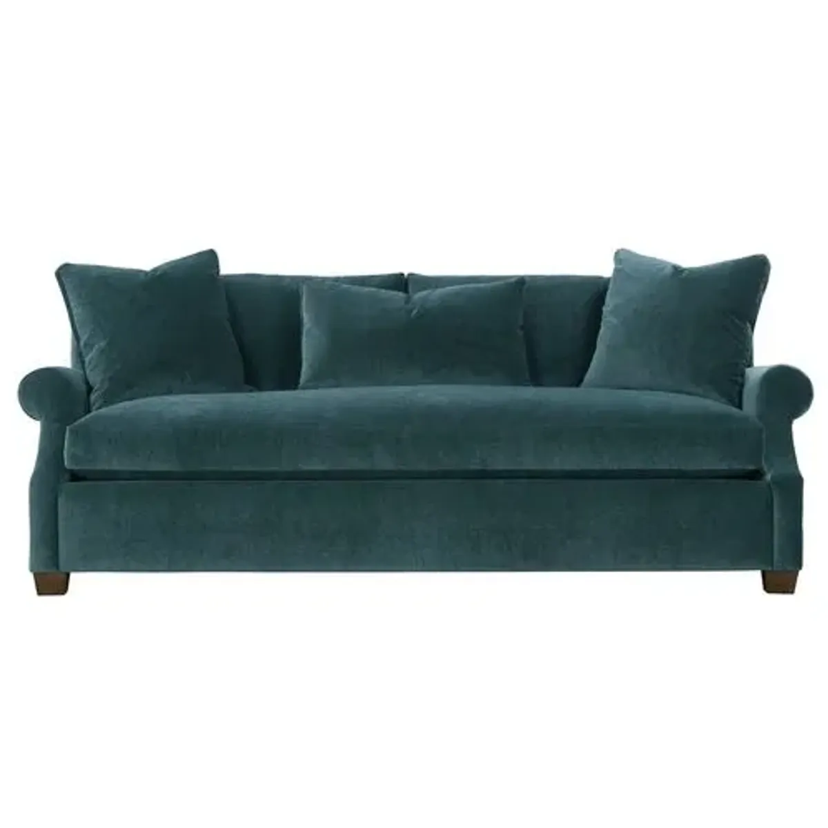 Juliette Velvet Bench-Seat Sofa