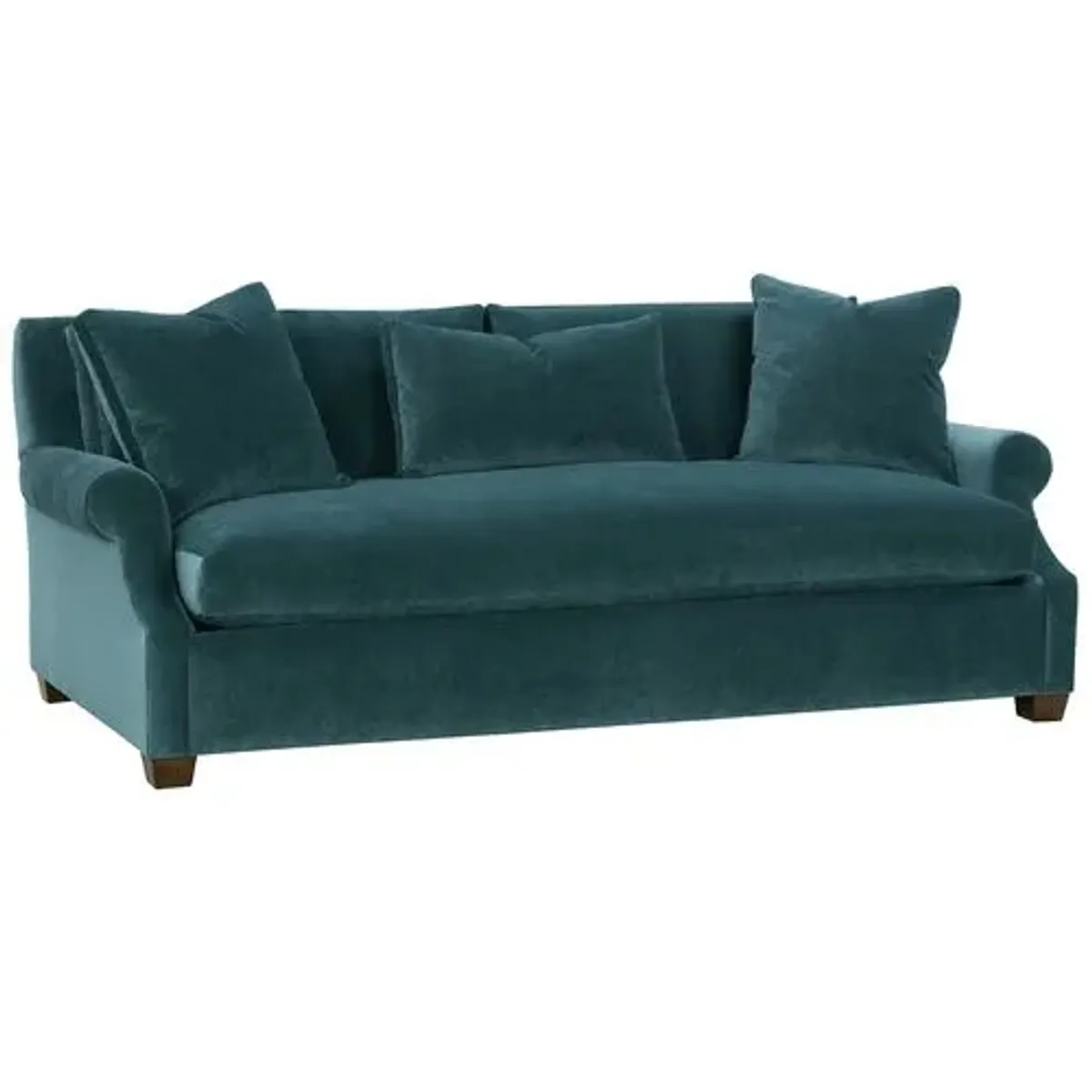 Juliette Velvet Bench-Seat Sofa
