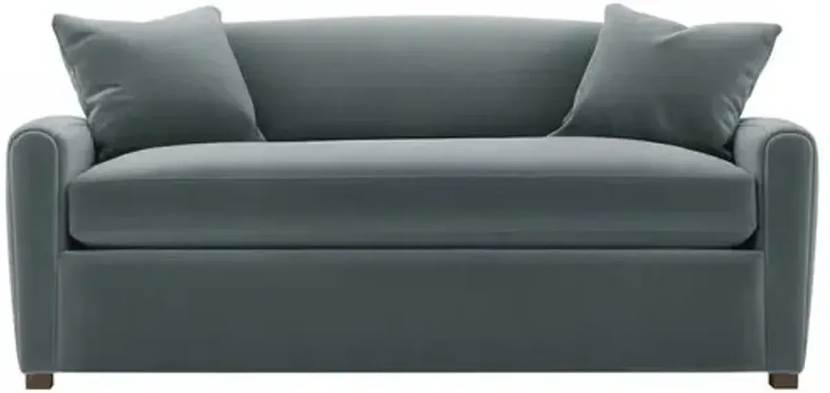 Penrose Velvet Bench-Seat Sofa