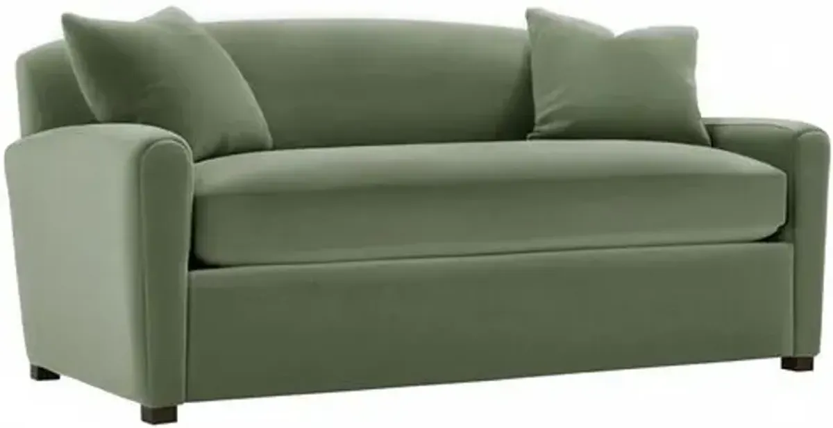 Penrose Velvet Bench-Seat Sofa
