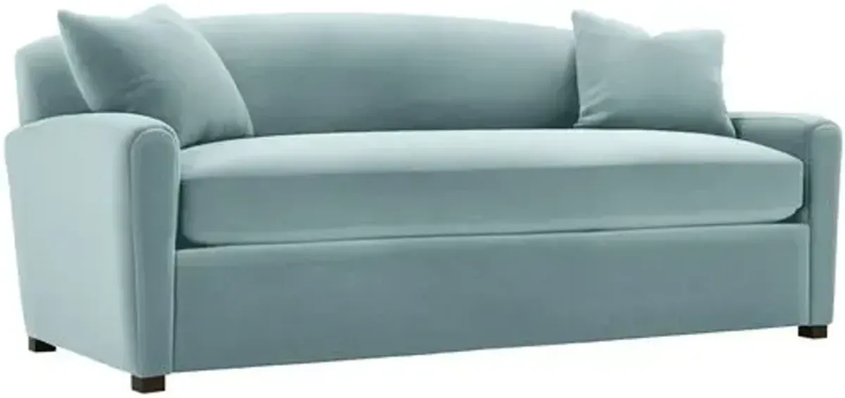 Penrose Velvet Bench-Seat Sofa