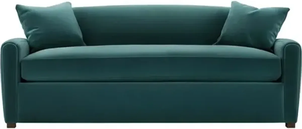 Penrose Velvet Bench-Seat Sofa
