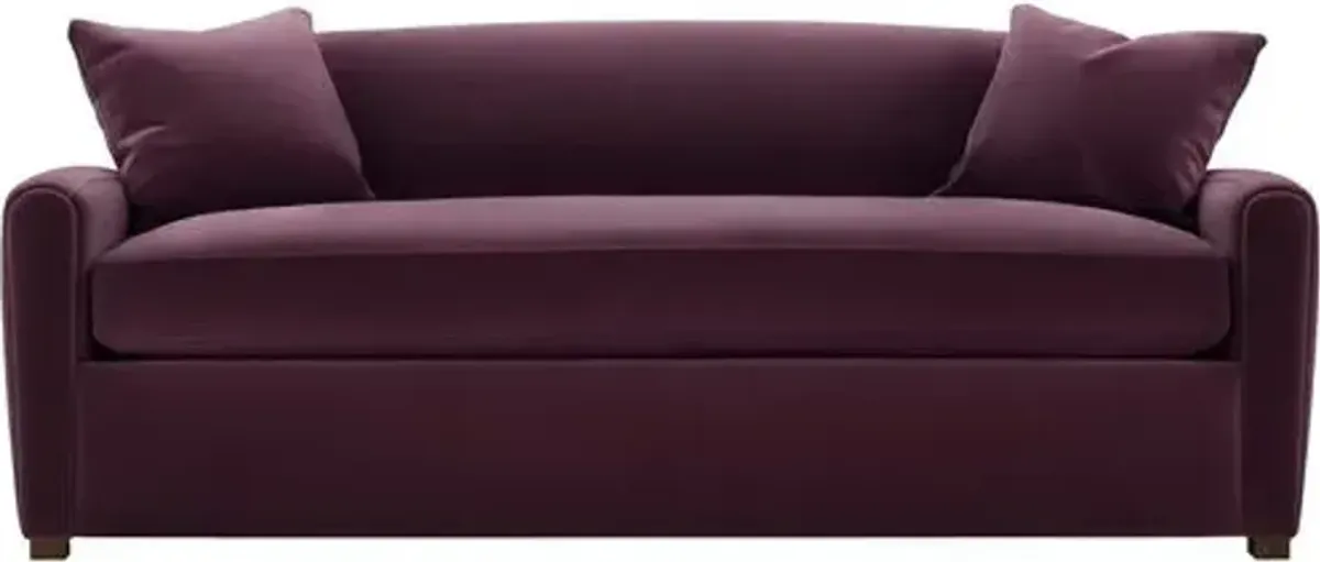 Penrose Velvet Bench-Seat Sofa