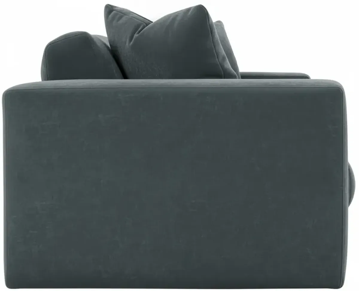 Hadley 97" Velvet Bench-Seat Sofa