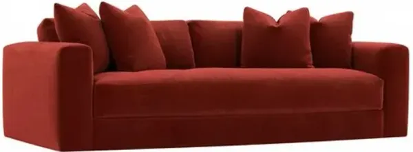 Hadley 97" Velvet Bench-Seat Sofa