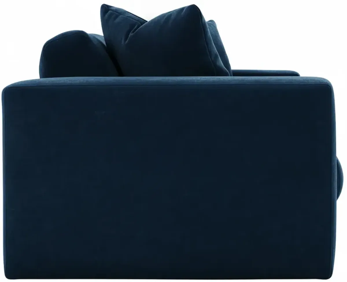 Hadley 97" Velvet Bench-Seat Sofa