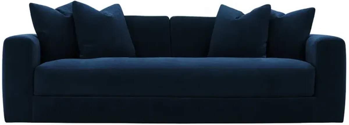 Hadley 97" Velvet Bench-Seat Sofa