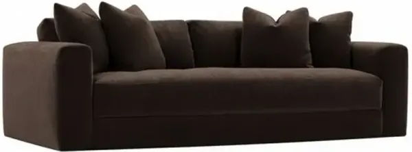 Hadley 97" Velvet Bench-Seat Sofa