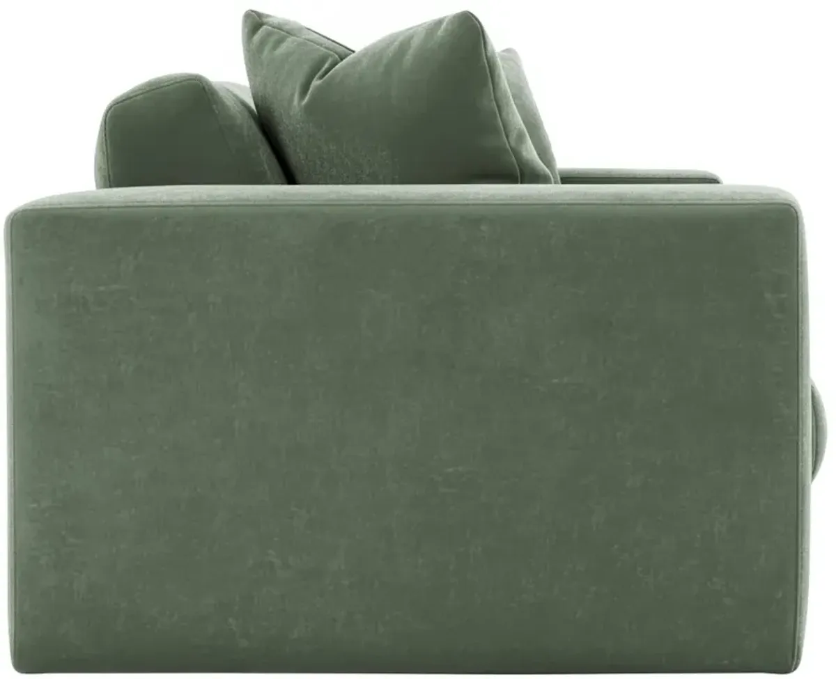 Hadley 97" Velvet Bench-Seat Sofa