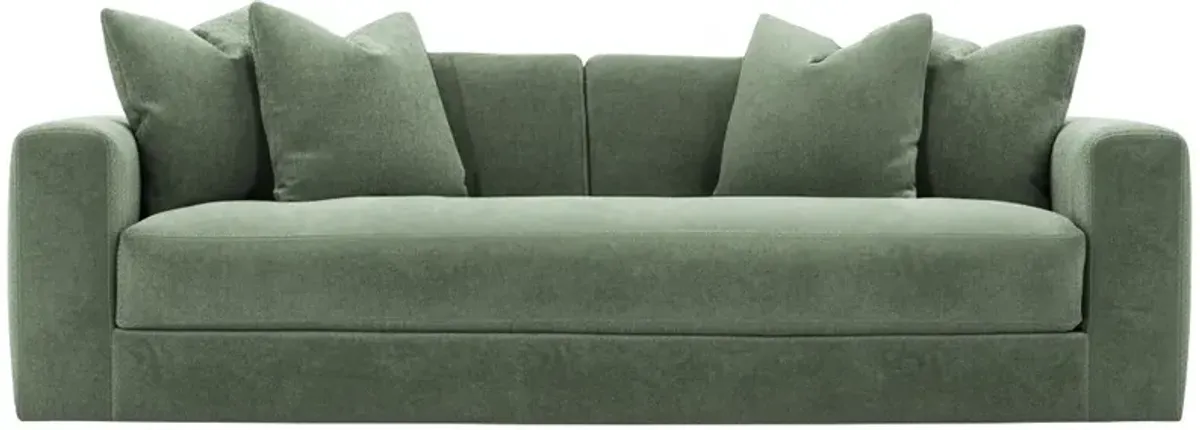 Hadley 97" Velvet Bench-Seat Sofa