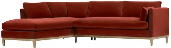 Elodie 107" Velvet Chaise Sectional