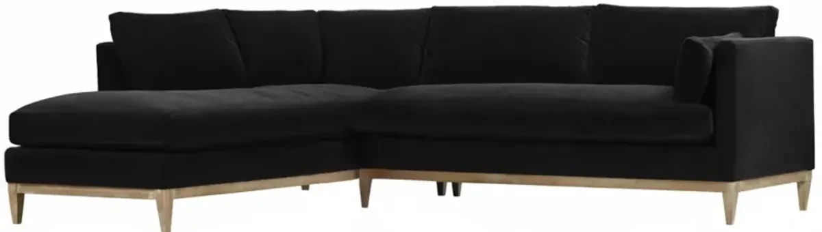Elodie 107" Velvet Chaise Sectional