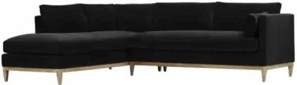 Elodie 107" Velvet Chaise Sectional - Gray - Comfortable, Sturdy, Stylish