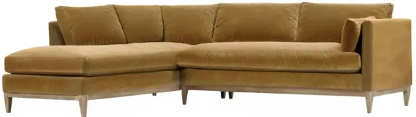 Elodie 107" Velvet Chaise Sectional