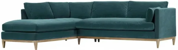 Elodie 107" Velvet Chaise Sectional