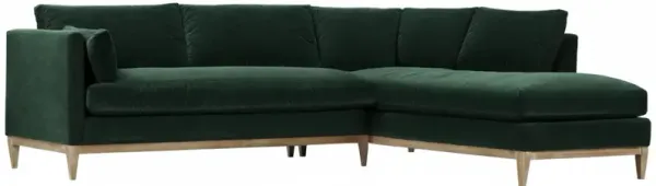 Elodie 107" Velvet Chaise Sectional