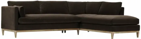 Elodie 107" Velvet Chaise Sectional
