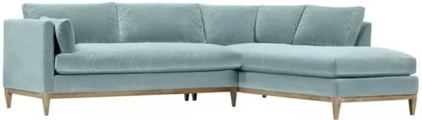 Elodie 107" Velvet Chaise Sectional