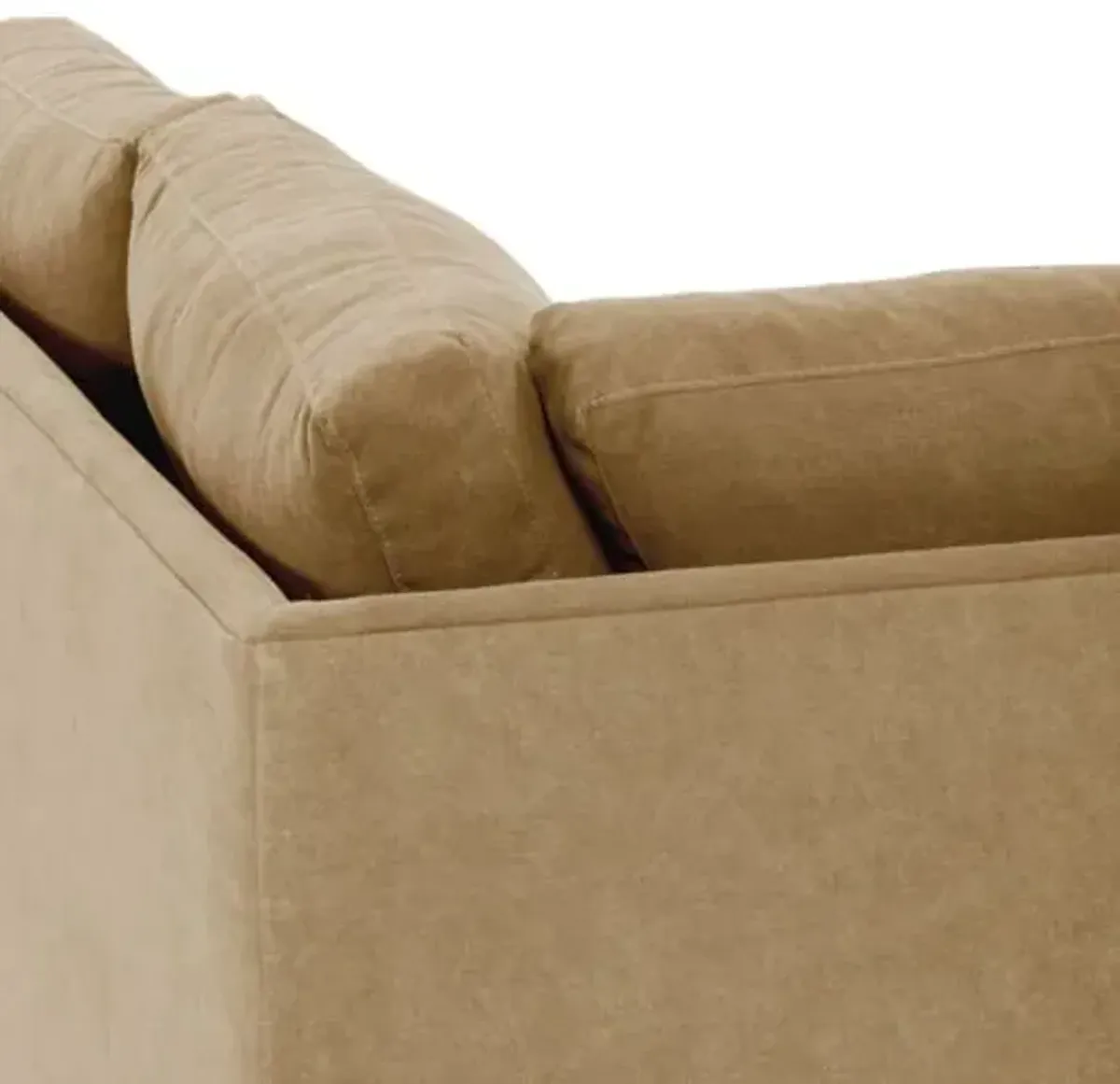 Elodie 107" Velvet Chaise Sectional - Brown - Comfortable, Sturdy, Stylish