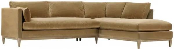 Elodie 107" Velvet Chaise Sectional