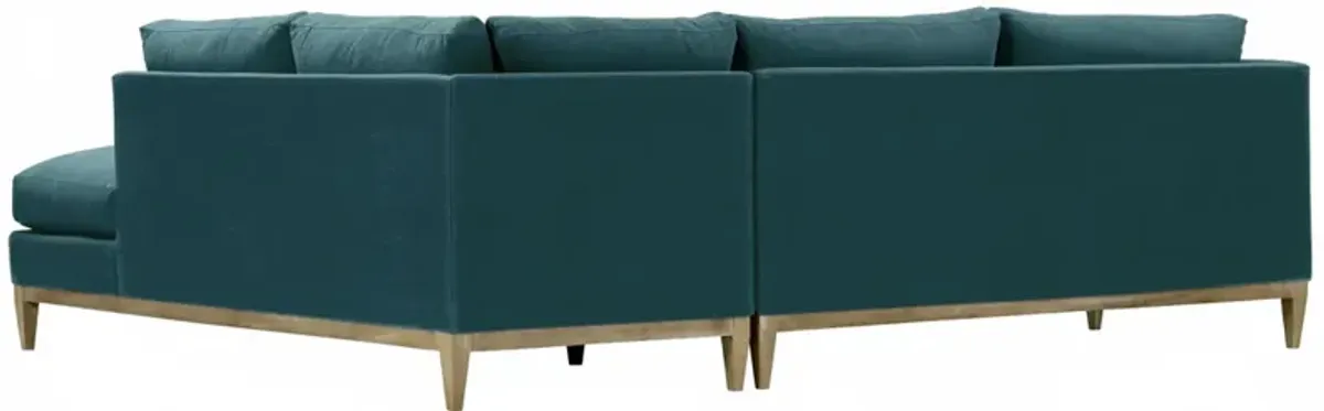 Elodie 107" Velvet Chaise Sectional