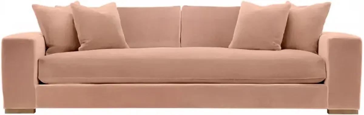 Remington Velvet Bench-Seat Sofa