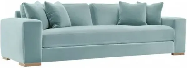 Remington Velvet Bench-Seat Sofa