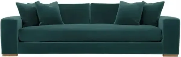 Remington Velvet Bench-Seat Sofa